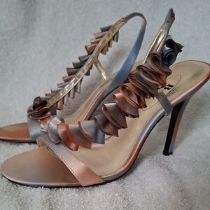 Chic Strappy Heels with Ruffle Detail